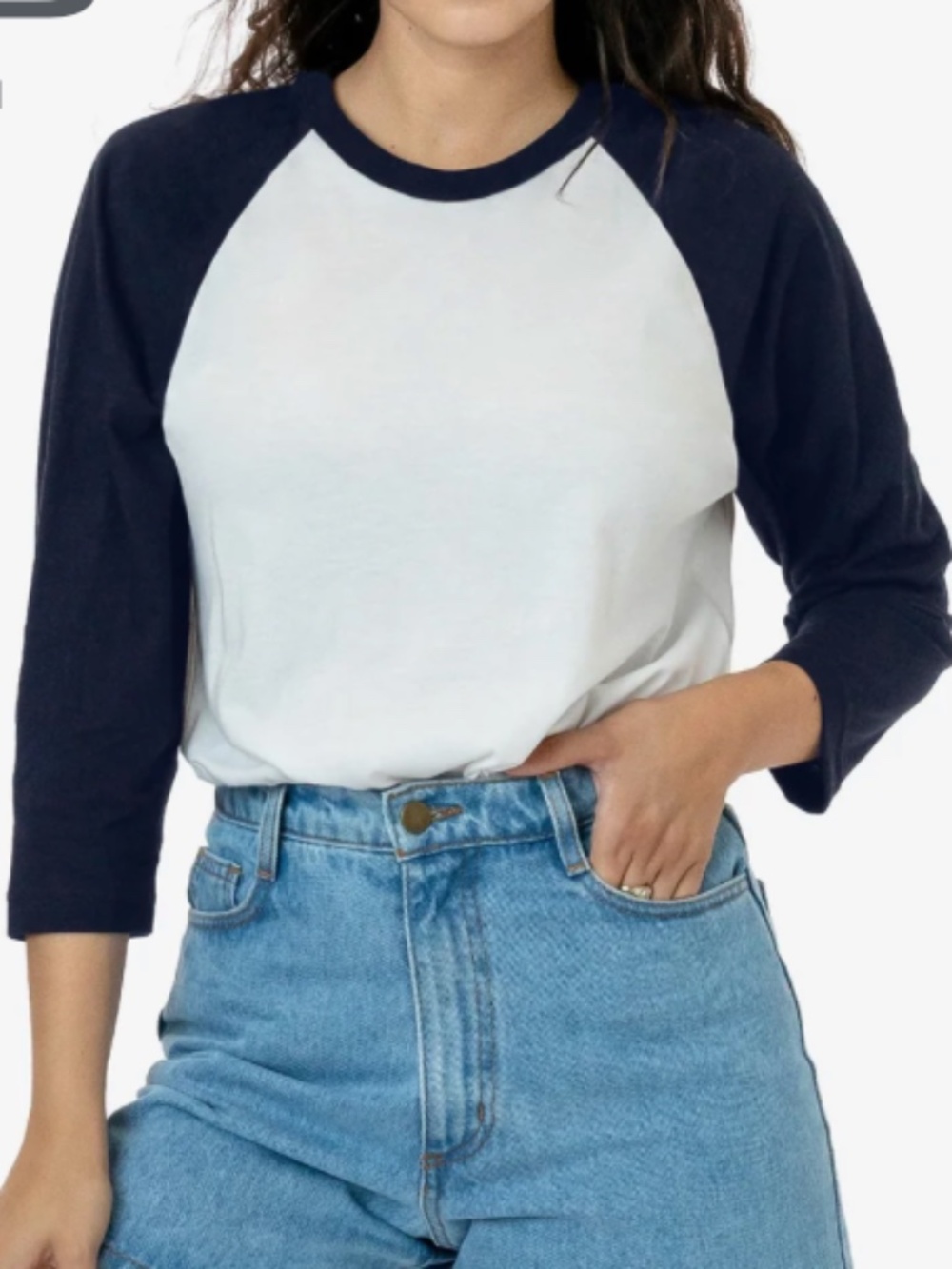 NWT LOS ANGELES APPAREL RAGLAN BASEBALL TEE *Currently sold out online*